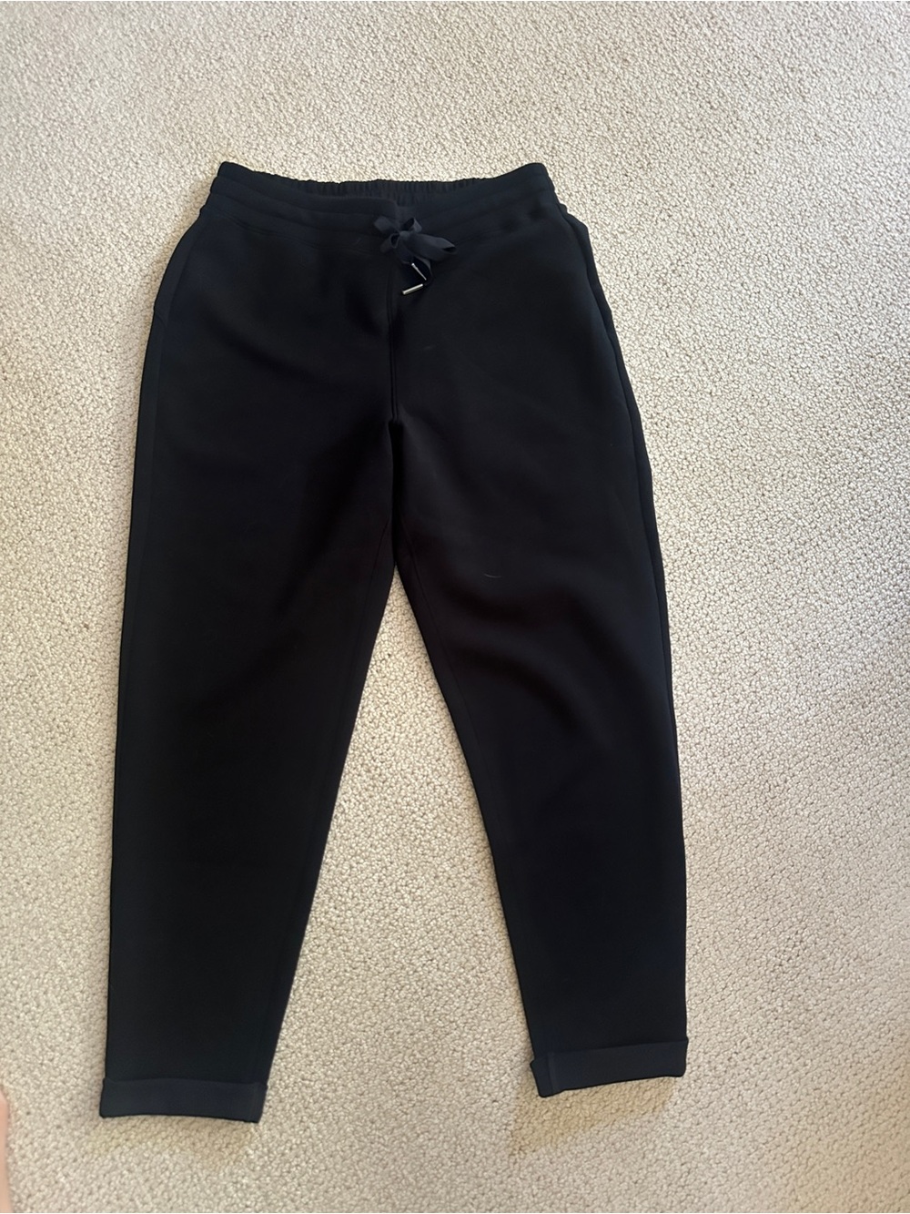 SPANX Black Slim Taper Jogger Sweatpants